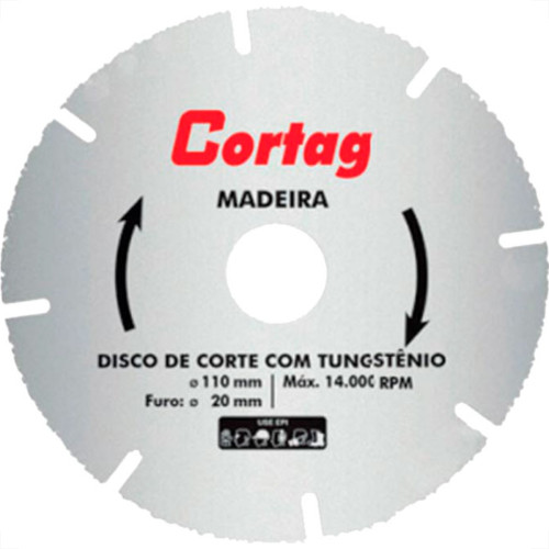 Disco Cortag Tungstenio Madeira 110Mm Disco Cortag Tungstenio Madeira 110Mm