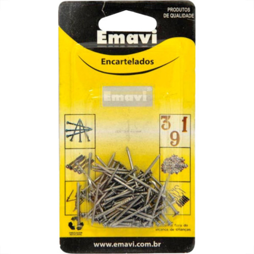 Cartela Emavi Prego Pol.C/Cabeça 12X12 40Gr Cartela Emavi Prego Pol.C/Cabeça 12X12 40Gr
