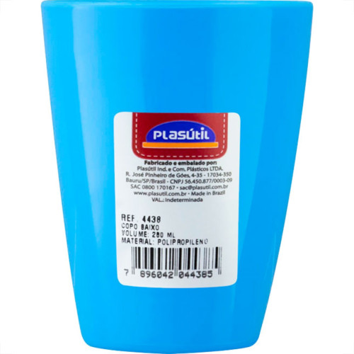 Copo Plasutil Baixo 280Ml -4438 Copo Plasutil Baixo 280Ml -4438