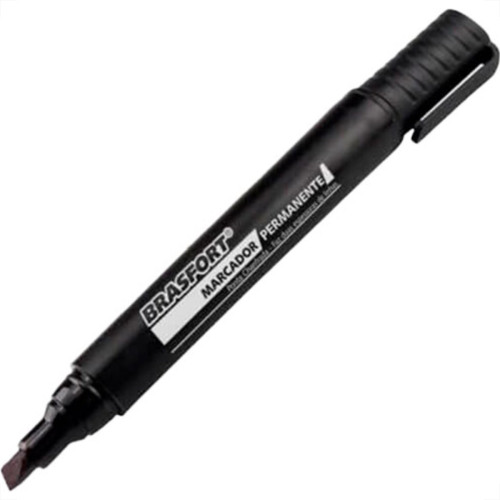 Caneta P/Marcacao Brasfort Gros.Preto 7858 - Kit C/12 PC Caneta P/Marcacao Brasfort Gros.Preto 7858 - Kit C/12 PC