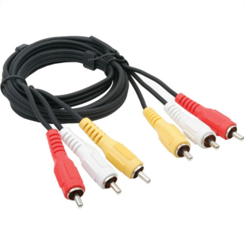 Cabo Rca 3X3 1.50Mt Som/Video 010 Cabo Rca 3X3 1.50Mt Som/Video 010