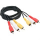 Cabo Rca 3X3 1.50Mt Som/Video 010 Cabo Rca 3X3 1.50Mt Som/Video 010