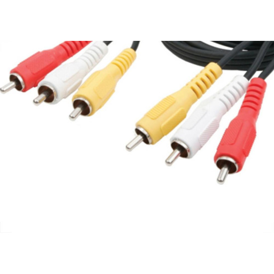 Cabo Rca 3X3 1.50Mt Som/Video 010 Cabo Rca 3X3 1.50Mt Som/Video 010