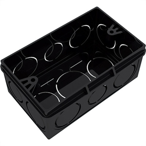 Caixinha Luz Prt Pvc Tigre 4X2 - Kit C/24 Unidades Caixinha Luz Prt Pvc Tigre 4X2 - Kit C/24 Unidades