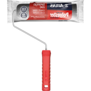 Rolo Atlas Espelho Placa.Poliester Cinza 15Cm 406