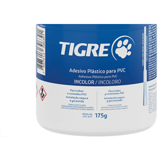 Cola Pvc Tigre Frasco 175G C/Pincel Cola Pvc Tigre Frasco 175G C/Pincel
