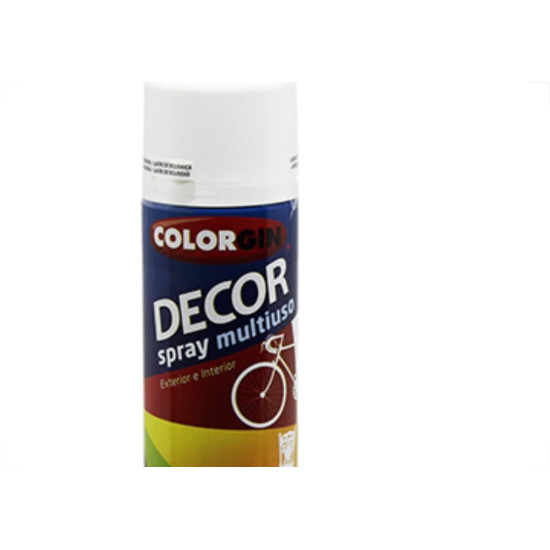 Spray Colorgin Decor Branco 360Ml 8641 - Kit C/6 LA Spray Colorgin Decor Branco 360Ml 8641 - Kit C/6 LA