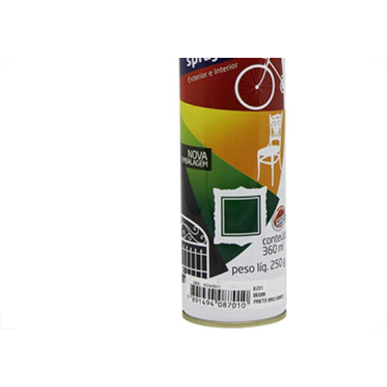Spray Colorgin Decor Pr Brilh 360Ml 8701 - Kit C/6 LA Spray Colorgin Decor Pr Brilh 360Ml 8701 - Kit C/6 LA