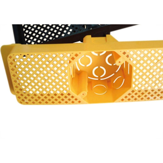 Suporte P/Laje C/Caixa-Forro 30Cm Preto Brasco - Kit C/10 Unidades