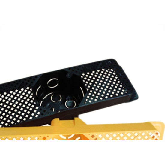 Suporte P/Laje C/Caixa-Forro 30Cm Preto Brasco - Kit C/10 Unidades