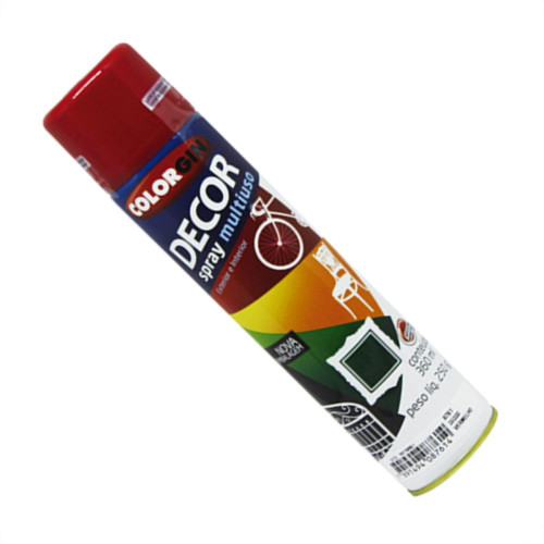 Spray Colorgin Decor Vermelho 360Ml 876 Spray Colorgin Decor Vermelho 360Ml 876