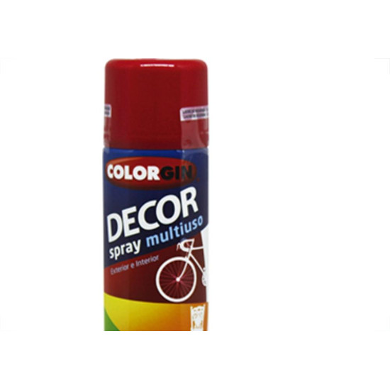 Spray Colorgin Decor Vermelho 360Ml 876 Spray Colorgin Decor Vermelho 360Ml 876