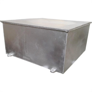 Caixa Passagem Aluminio Nat.40X40X20 Stamp.