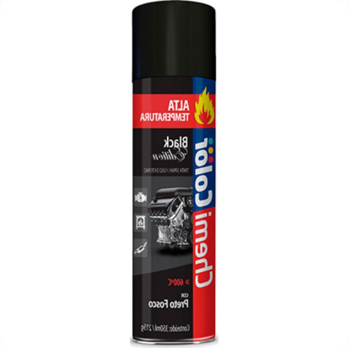 Spray Chemicolor Alta Temp.Preto Fosco 350M Spray Chemicolor Alta Temp.Preto Fosco 350M
