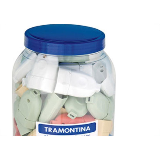 Pino Femea Tramon 2P 10A 952 Pote Cor - Kit C/66 Unidades