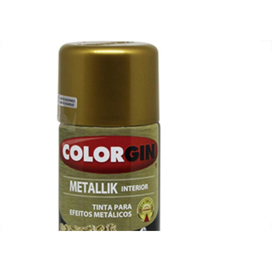 Spray Colorgin Metallik Ouro 350Ml Spray Colorgin Metallik Ouro 350Ml