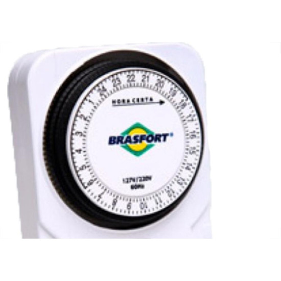 Timer Tempor.Brasfort Analogico Bivolt 8769 Timer Tempor.Brasfort Analogico Bivolt 8769