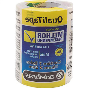 Fita Durex Adelbras 18Mm X 50Mts - Kit C/7 Unidades