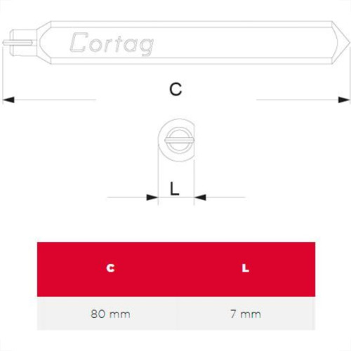Widea P/Cort. Cortag 80Mm Widea P/Cort. Cortag 80Mm