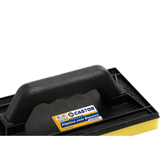 Desempenadeira Pvc Castor Pr C/Espuma 12X22 022