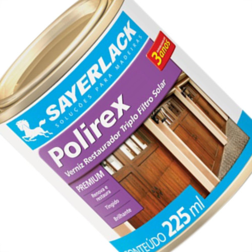 Verniz Sayer.Restaura Mogno Polirex 1/16 = (225ml) Verniz Sayer.Restaura Mogno Polirex 1/16 = (225ml)