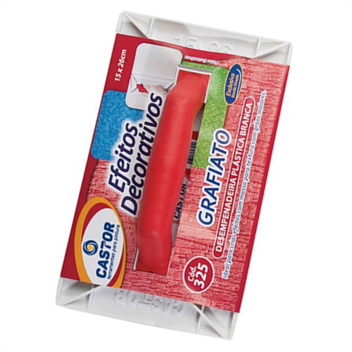 Desempenadeira Pvc Castor Branco Textura 15X26 325