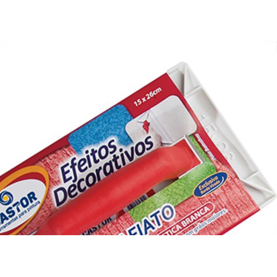 Desempenadeira Pvc Castor Branco Textura 15X26 325