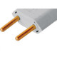 Pino Macho Perlex 2P 10A Cinza 1041 - Kit C/10 Unidades Pino Macho Perlex 2P 10A Cinza 1041 - Kit C/10 Unidades
