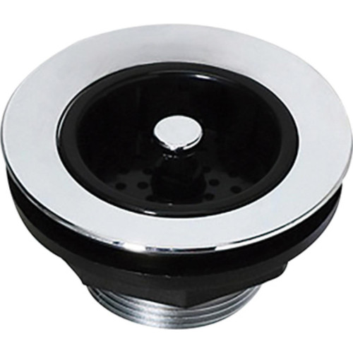 Valvula Amer Abs Cromado 3.1/2 Luconi Cest.Preto Valvula Amer Abs Cromado 3.1/2 Luconi Cest.Preto