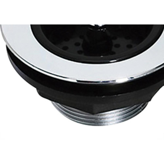 Valvula Amer Abs Cromado 3.1/2 Luconi Cest.Preto Valvula Amer Abs Cromado 3.1/2 Luconi Cest.Preto