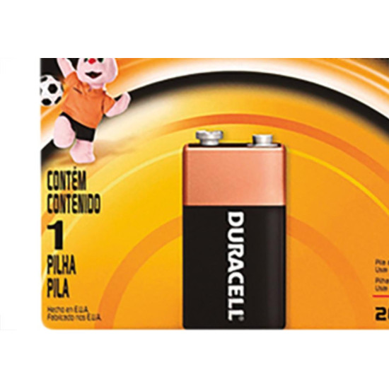 Pilha Alcalina Duracell Bateria 9V Pilha Alcalina Duracell Bateria 9V