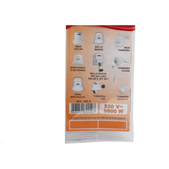 Resistencia L_C Ducha 055A 5500W 220V Resistencia L_C Ducha 055A 5500W 220V