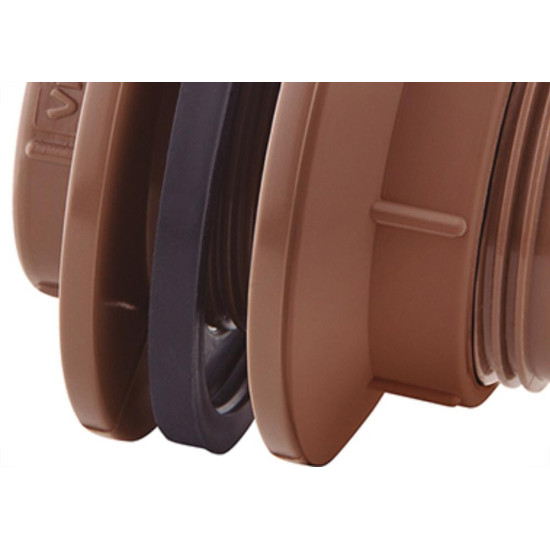 Adaptador  C/Flange Pvc Viqua 1/2 Marrom