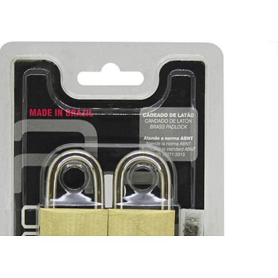 Cadeado Pado Seguranca Igual C/2 Pc 30Mm Cadeado Pado Seguranca Igual C/2 Pc 30Mm