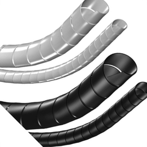 Organiz De Fio Overtime 10Mm 1,00Mt Branco Organiz De Fio Overtime 10Mm 1,00Mt Branco