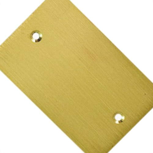 Espelho Placa P/Piso Metal 4X2 Cego Stamplac Espelho Placa P/Piso Metal 4X2 Cego Stamplac