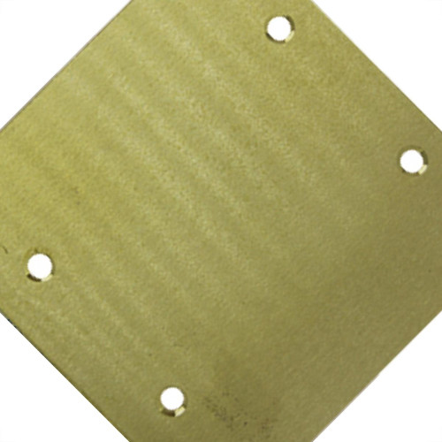 Espelho Placa P/Piso Metal 4X4 Cego Stamplac Espelho Placa P/Piso Metal 4X4 Cego Stamplac