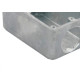 Caixa Piso 4X2 Aluminio Baixa 3/4 2Saidas