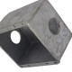Caixinha Piso 4X4 Aluminio Baixa 3/4 2Saidas Caixinha Piso 4X4 Aluminio Baixa 3/4 2Saidas
