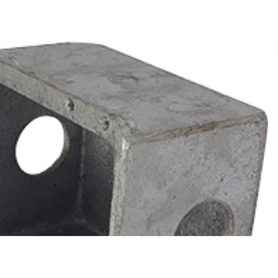 Caixinha Piso 4X4 Aluminio Baixa 3/4 2Saidas Caixinha Piso 4X4 Aluminio Baixa 3/4 2Saidas
