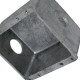 Caixa Piso 4X4 Aluminio Alta 3/4 2Saidas