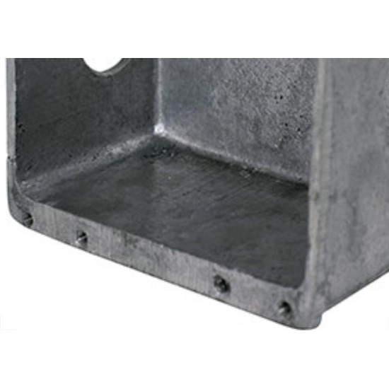 Caixa Piso 4X4 Aluminio Alta 3/4 2Saidas