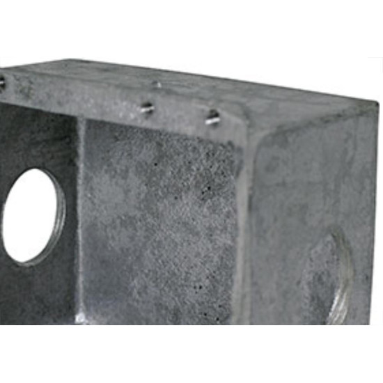 Caixa Piso 4X4 Aluminio Alta 3/4 2Saidas