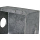 Caixa Piso 4X4 Aluminio Alta 3/4 2Saidas