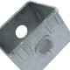 Caixinha Piso 4X4 Aluminio Alta 1'' 2Saidas Caixinha Piso 4X4 Aluminio Alta 1'' 2Saidas