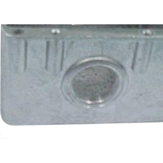 Caixinha Piso 4X4 Aluminio Alta 1'' 2Saidas Caixinha Piso 4X4 Aluminio Alta 1'' 2Saidas