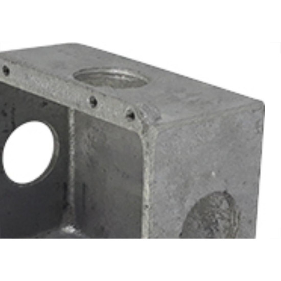 Caixa Piso 4X4 Aluminio Baixa 3/4 4Saidas