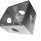 Caixa Piso 4X4 Aluminio Alta 3/4 4Saidas