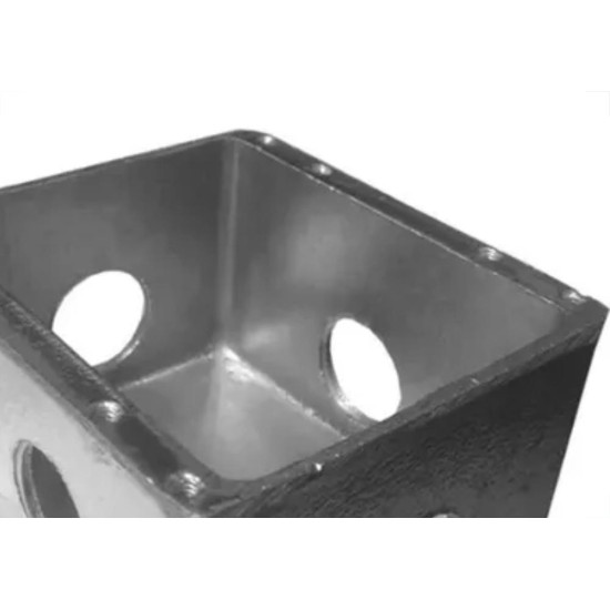 Caixa Piso 4X4 Aluminio Alta 3/4 4Saidas