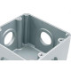 Caixinha Piso 4X4 Aluminio Alta 1'' 4Saidas Caixinha Piso 4X4 Aluminio Alta 1'' 4Saidas